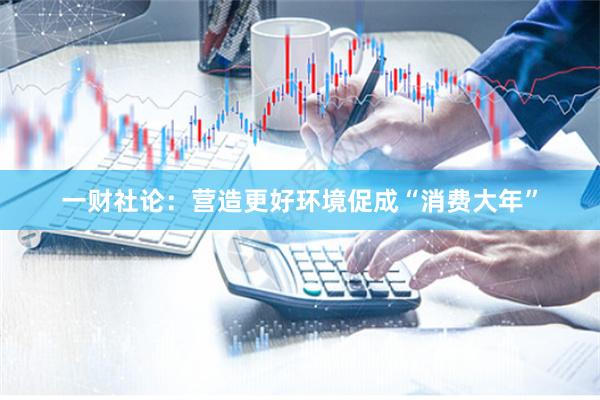 一财社论：营造更好环境促成“消费大年”