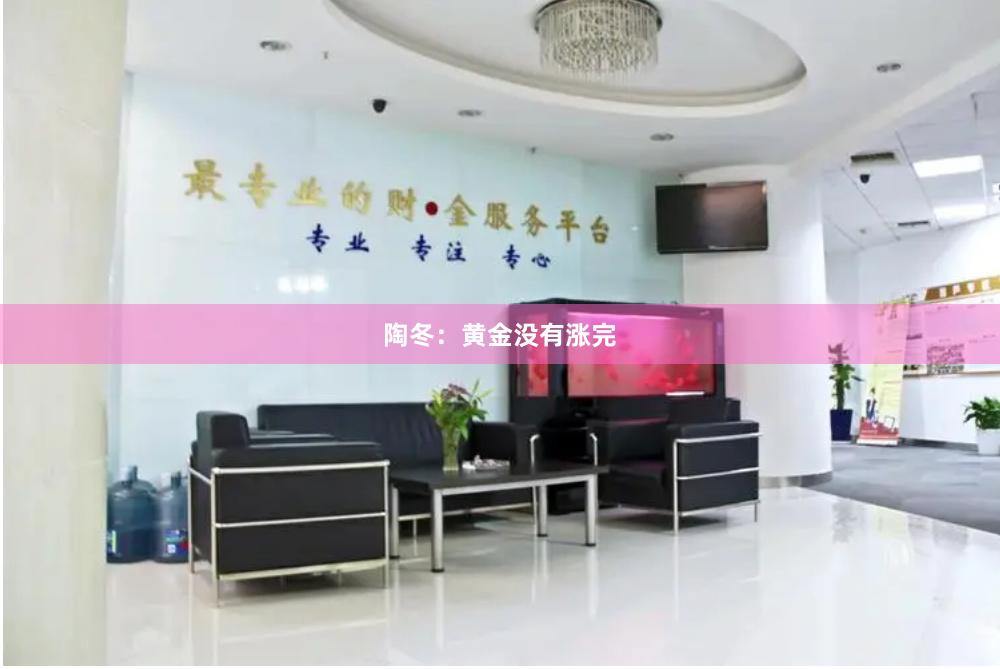 陶冬：黄金没有涨完