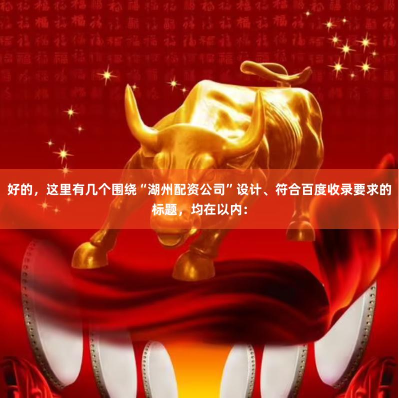 好的，这里有几个围绕“湖州配资公司”设计、符合百度收录要求的标题，均在以内：